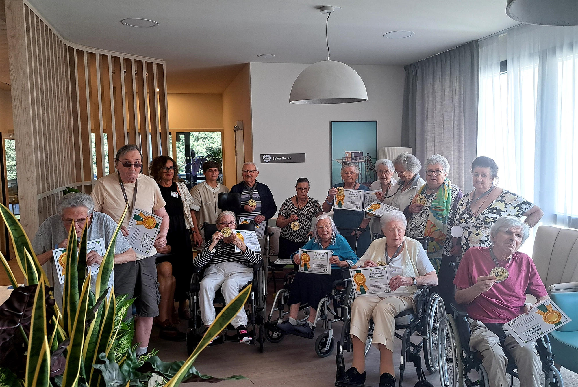 Silver Fit Tour : Les Grands Chênes de Meschers-sur-Gironde vice-champions grâce au vélo interactif.